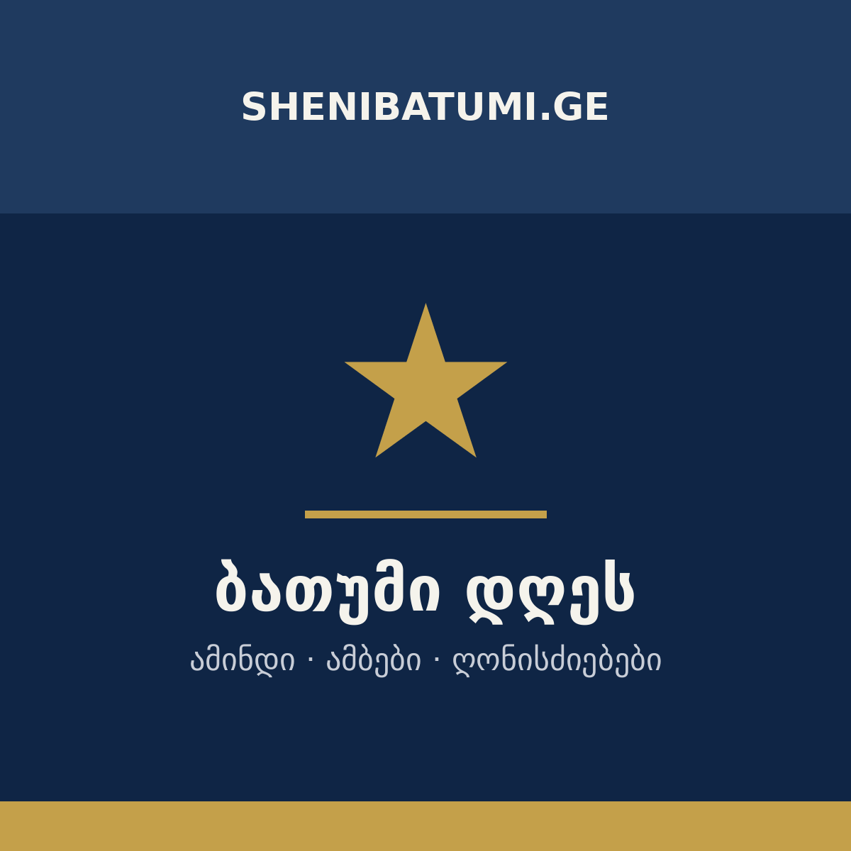 ბათუმის ბრენდის ლოგო, საქართველო