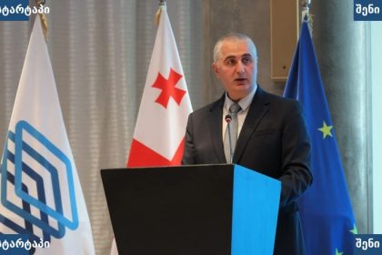 მამაკაცი პრეზენტაციის დროს, საქართველოს დროშები, საქართველო