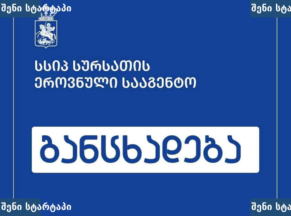საქართველოს სახელმწიფო ემბლემა და ტექსტი — საქართველო