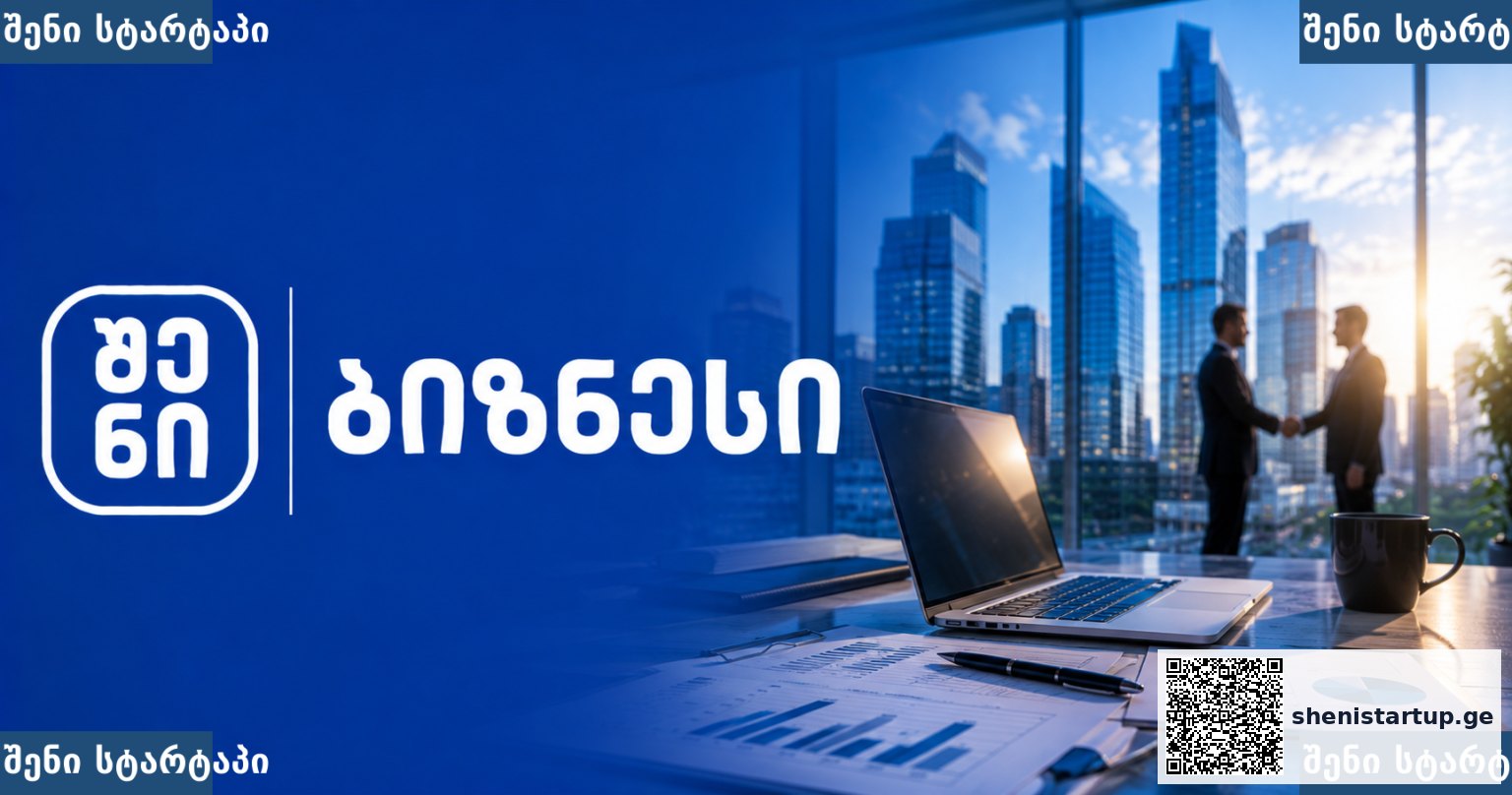 ბიზნეს შეხვედრა ოფისში, ქალაქის ხედით — საქართველო