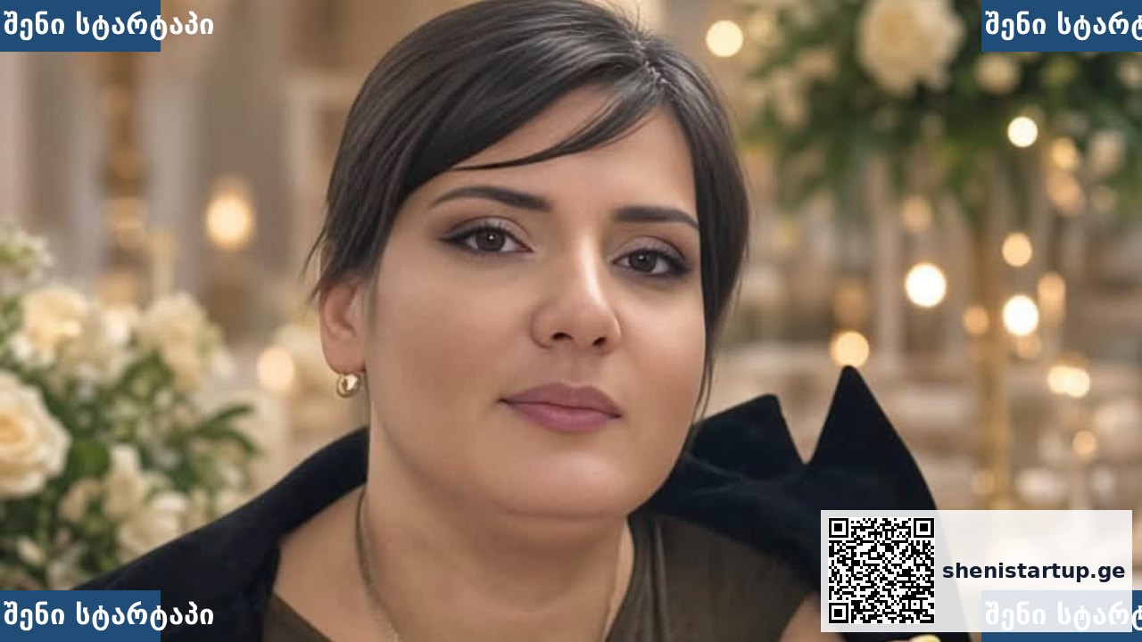 ქალი ყვავილებით მორთულ სივრცეში, საქართველო